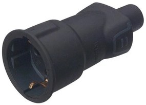 Φις Σούκο 2Π+Γ Καουτσούκ Προέκταση Μαύρο DIY 050197 LEGRAND-50197-Μαύρο 050197