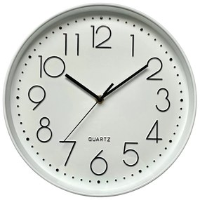 Ρολόι Τοίχου ArteLibre Λευκό Πλαστικό Φ30.5x4.3cm
