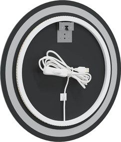 vidaXL Καθρέφτης Μπάνιου LED Στρογγυλός 50 εκ.