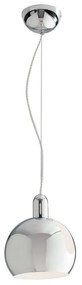 Φωτιστικό Οροφής Narciso I-NARCISO-S20 1xE27 Φ20x120cm Chrome Luce Ambiente Design Metal