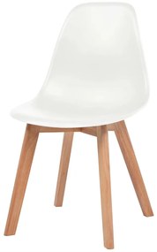 vidaXL Καρέκλες Τραπεζαρίας 6 τεμ. Λευκές Πλαστικές