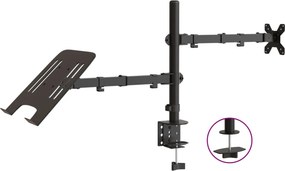 vidaXL Βάση Οθόνης VESA Μαύρη 75/100 χιλ. από Ατσάλι