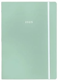Next ημερολόγιο 2025 Pastel ημερήσιο flexi πράσινο ανοιχτό με λάστιχο 12x17εκ.  τμχ.