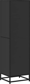 vidaXL Βιβλιοθήκη με 5 Ράφια Μαύρη 40x35x139 εκ. Επεξεργασμένο Ξύλο