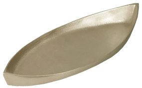 Διακοσμητικός Δίσκος Ken 023954 41x15x4 Champagne Αλουμίνιο