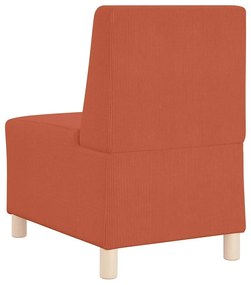 vidaXL Μοναδικός Καναπές χωρίς Χερούλια 2 pcs Πορτοκαλί