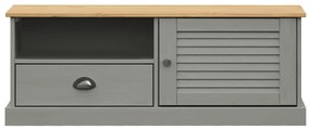 vidaXL Έπιπλο Τηλεόρασης VIGO Γκρι 106 x 40 x 40 εκ. Μασίφ Ξύλο Πεύκου
