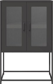 vidaXL Highboard Μαύρο 68x39x107 cm Ατσάλι