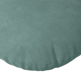 vidaXL Μαξιλάρια καθισμάτων 2 pcs Θαλασσί Ø 40 x 13 εκ. Βελούδο