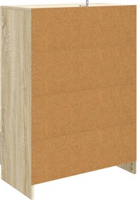 vidaXL Πλαϊνό γραφείο με συρτάρι Sonoma Δρυς 66 x 34,5 x 92 εκ.