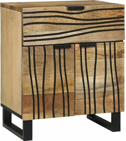 vidaXL Κομοδίνο Φυσικό 50 x 33 x 60 εκ Επεξεργασμένο Ξύλο