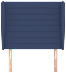 Κεφαλάρι με Πτερύγια Μπλε 103x23x118/128 εκ. Υφασμάτινο 3118092