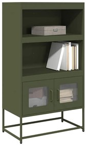 HIGHBOARD ΕΛΑΙΟΠΡΑΣΙΝΟ 68X39X123 CM ΑΤΣΑΛΙ 853372