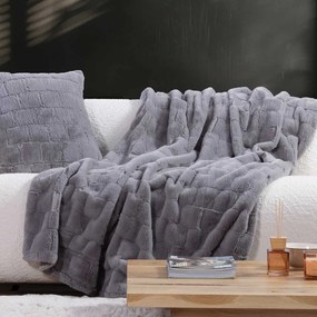Γούνινη Κουβέρτα Καναπέ (140x190) Nef-Nef Homeware Elements Barlow Grey