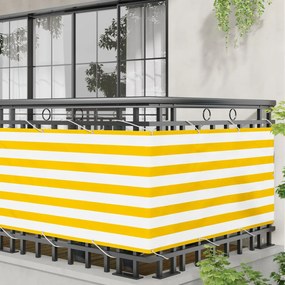 vidaXL Οθόνη Μπαλκονιού 75 x 200 cm Ύφασμα Όξφορντ Ορθογώνιος