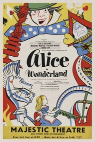 Εκτύπωση έργου τέχνης Alice in Wonderland, 1947 (Vintage Theatre Production), (26.7 x 40 cm)