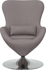 vidaXL Κάθισμα-αυγό Taupe 63 x 73 x 90 εκ ύφασμα