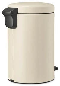 Κάδος απορριμμάτων με πεντάλ Brabantia NewIcon 1005531, 12 L, Ομαλό κλείσιμο, Αντιολισθητική βάση, Μπεζ