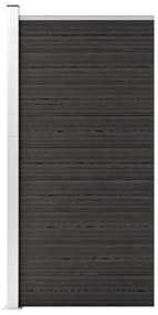 vidaXL Πάνελ Περίφραξης Γκρι 95 x 186 εκ. από WPC
