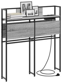 vidaXL Κεφαλάρι Αποθήκης Γκρι sonoma 90 cm Επεξεργασμένο ξύλο