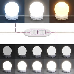 Μπουντουάρ με LED Γκρι Σκυροδέματος 115x37x110,5 εκ. - Γκρι