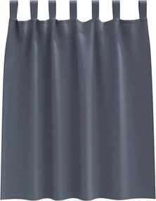 vidaXL Κουρτίνες Μαύρης Ύφανσης με Δαχτυλίδια 2 pcs Ανθρακί