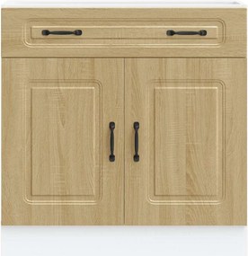 vidaXL ντουλάπι βάσης κουζίνας Kalmar Sonoma δρυς Επεξεργασμένο Ξύλο