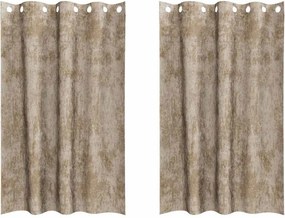 vidaXL Βελούδινες Κουρτίνες 2 pcs Μπρονζέ 175 x 140 εκ. Βελούδο