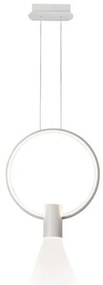Κρεμαστό Φωτιστικό Οροφής LED 26W Λευκό Sindy 4205900 Viokef-4205900-Λευκό 4205900