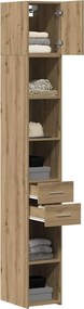 vidaXL Ντουλάπι αποθήκευσης 2 τμχ. Artisan Oak 30 x 42,5 x 225 εκ