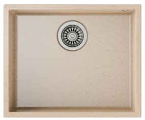 Teka Square 50.40 TG Avena Beige Υποκαθήμενος Γρανιτένιος Νεροχύτης 60cm