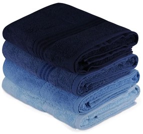 Πετσέτες Rainbow 317HBY1417 (Σετ 4τμχ) Blue L'Εssentiel Maison Towels Set 70x140cm 100% Βαμβάκι