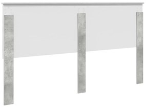 vidaXL Κεφαλάρι Σκυρόδεμα Γκρι 200 cm Επεξεργασμένο ξύλο