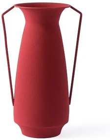 Βάζo Roman Evening Μεταλλικό Βαθύ Κόκκινο L25xB17,5xH42cm POLSPOTTEN