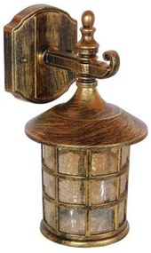 Απλίκα Φωτιστικό Τοίχου Mπρούτζινο Φ17 GloboStar PHAROS 01228-1228-Μπρονζέ 01228