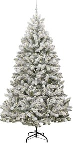 vidaXL Τεχνητό Χριστουγεννιάτικο Δέντρο Πράσινο και Λευκό 270 cm