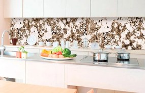 Αυτοκόλλητη φωτοταπετσαρία για πλακάκια πέτρας κουζίνας - 180x60