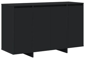 vidaXL Πλαϊνό γραφείο Μαύρο 120 x 41 x 75 εκ. Επεξεργασμένο ξύλο