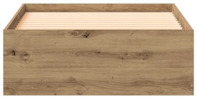 vidaXL Κρεβάτι Artisan Oak 90x190 εκ. Επεξεργασμένο Ξύλο