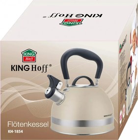 Βραστήρας Kinghoff KH 1854, 1.8 l, Επαγωγή, Θερμομονωμένη λαβή, Μπεζ