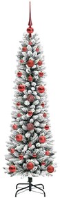 vidaXL Τεχνητό Χριστουγεννιάτικο Δέντρο με 150 LED Λευκό 120 cm