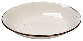 Πιάτο Βαθύ Πορσελάνινο Στρογγυλό Terra Σετ 6 τμχ TLK105K6 Φ25,5cm Cream Espiel Πορσελάνη