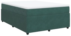 ΚΡΕΒΑΤΙ BOXSPRING ΜΕ ΣΤΡΩΜΑ ΣΚΟΥΡΟ ΠΡΑΣΙΝΟ 140X190ΕΚ. ΒΕΛΟΥΔΙΝΟ 3285641