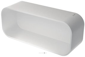 Geesa 8901 White Matt Καλάθι - Εταζέρα Με Αφαιρούμενη Θήκη 25 x 11,1 x 8 cm