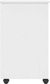 vidaXL Κινητό Ντουλάπι Λευκός 34 x 39 x 65,5 cm Στερεό πεύκο