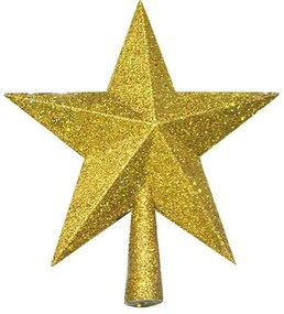Xmasfest Κορυφή Άστρο Glitter Y20cm Χρυσαφί 93-1683