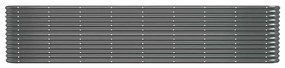 vidaXL Ζαρντινιέρα Ανθρακί 332x40x68 εκ Γαλβανισμένος χάλυβας