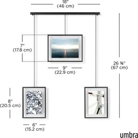 Umbra Exhibit μεταλλική πολυκορνίζα 67Χ46εκ 1016057-040