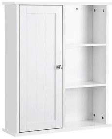 Κρεμαστό Ντουλάπι Μπάνιου 60 x 18 x 71 cm VASAGLE BBC20WT  BBC20WT