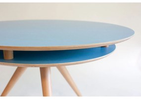 Τραπέζι Triad Blue Φ105X75 cm Ξύλο